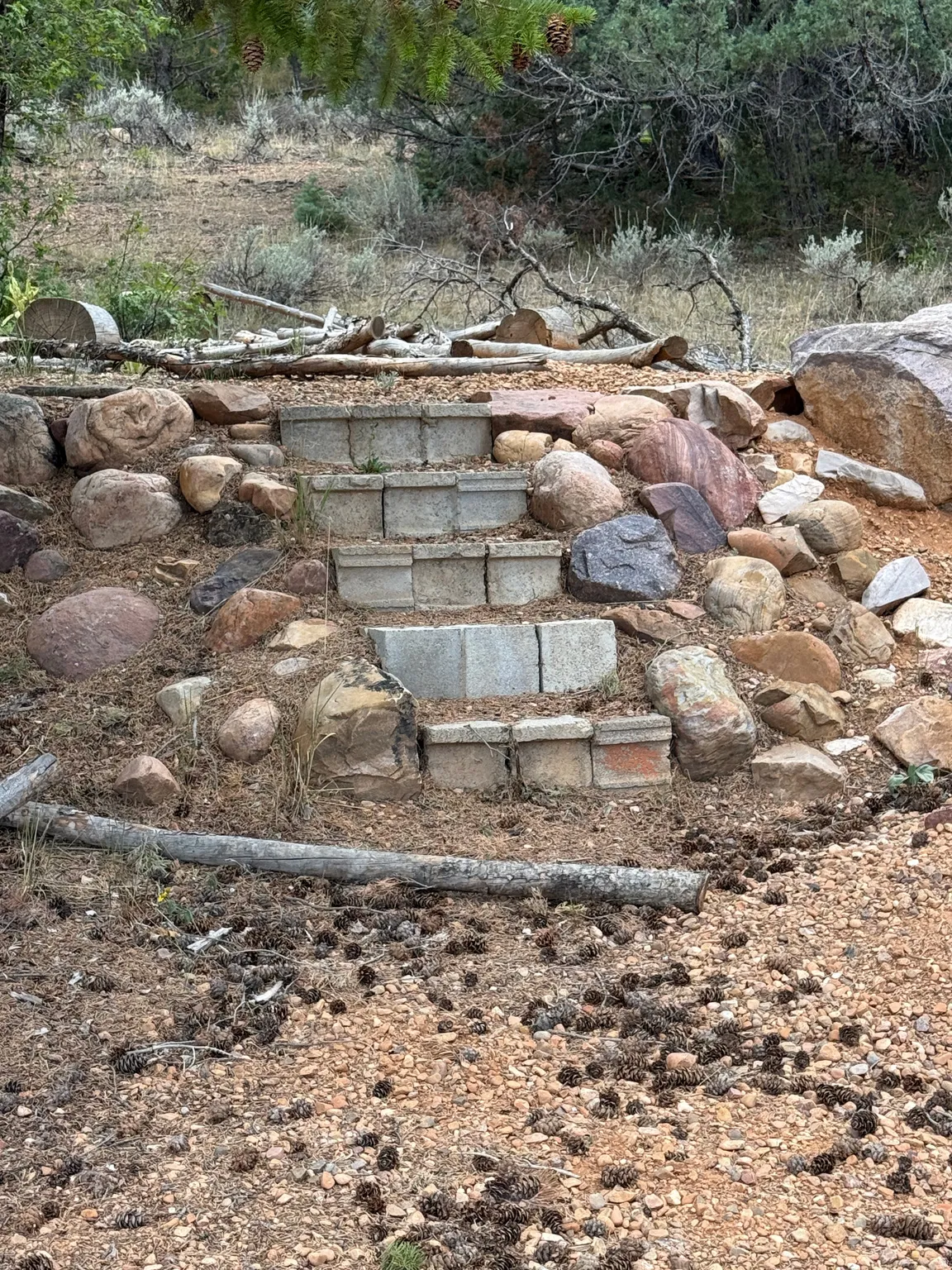 Steps on RV Pad