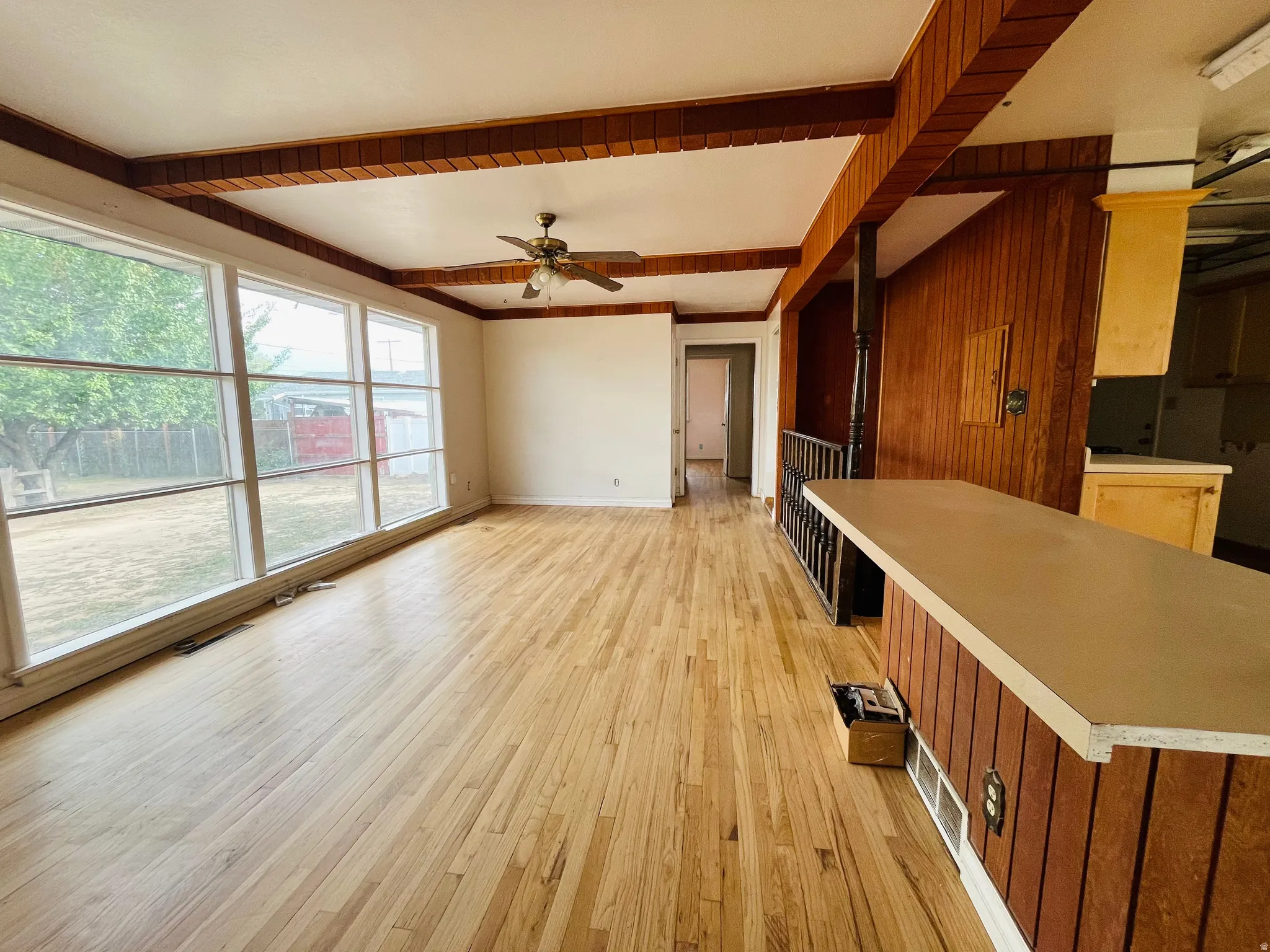 Beautiful formal dining room featuring hardwood floors.