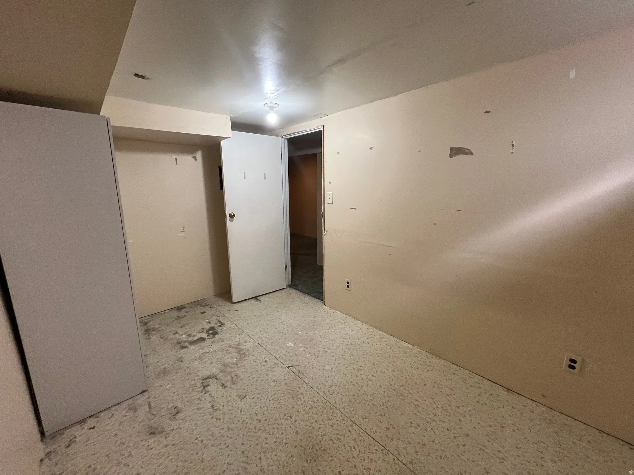 Spacious basement bedroom with room to make it your own.