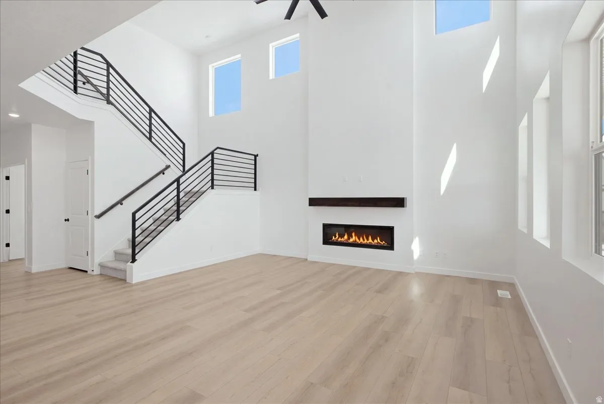 2- Story Great Room with Modern Railing and Wow Factor