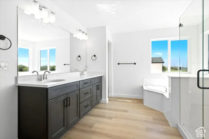 Very Roomy Primary Bedroom with Corner Tub