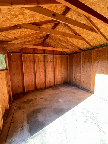 Interior of Shed