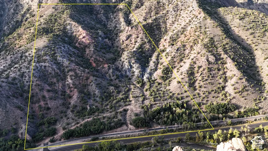 Expansive mountainous terrain with varied elevations