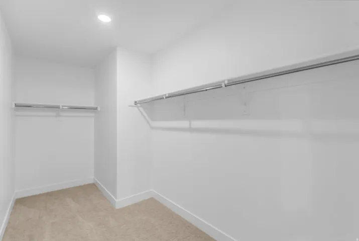 Huge walk-in closet as part of primary suite.