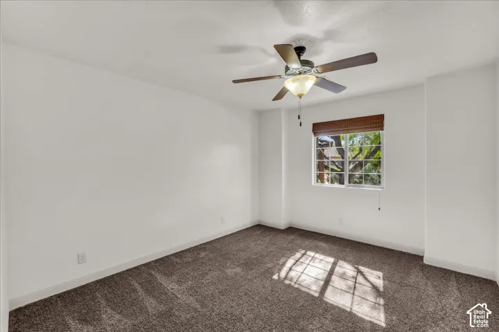 Textured carpeting and white walls