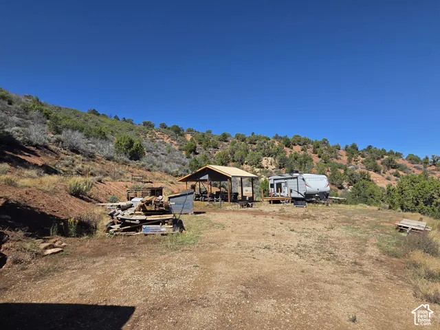 Nice flat areas excavated with road base for camping or building!