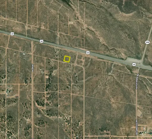 Aerial Map. Depicting the property's location relative to surrounding roads and parcels
