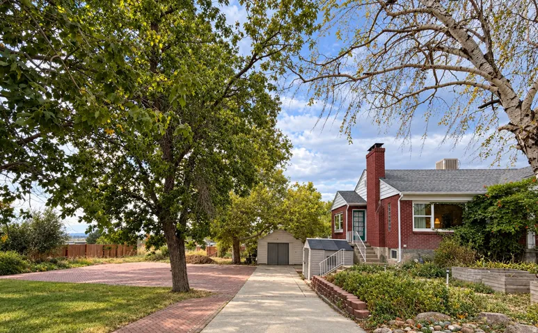 Large paved parking area