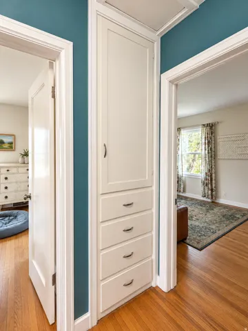 Built-in hallway storage