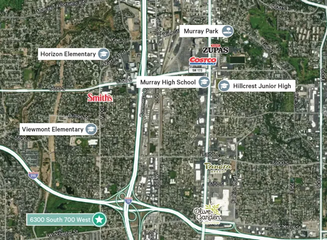 Location Map. Displaying the geographic layout of the property's surroundings and identifying various points of interest