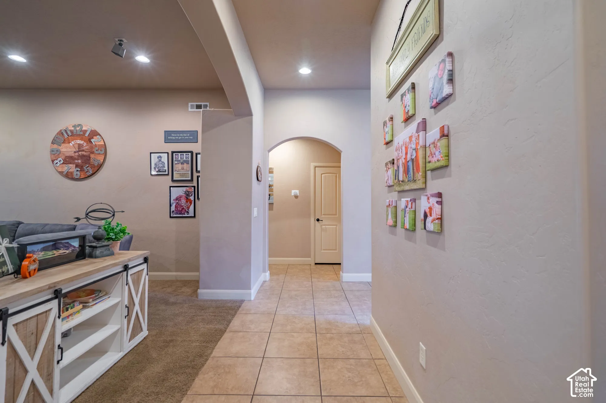 Arched doorway leading to an interior space