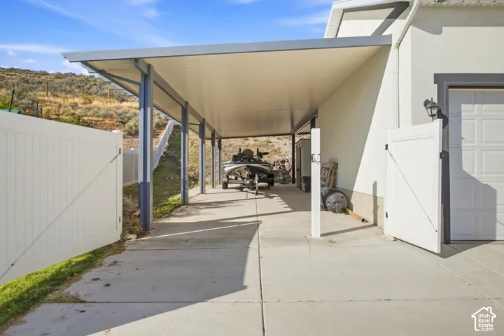 HUGE carport or can be sued for covered patio.