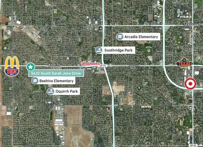 Location Map. Displaying the geographic position of the property and its surrounding area