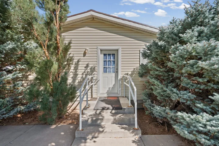 Exterior entry featuring vinyl siding, an overhead light fixture, and a storm door with divided lites