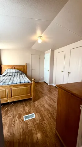Wood-finish flooring throughout