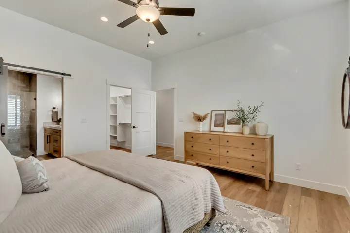Hardwood-style flooring throughout