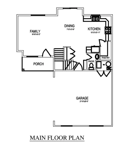 Floor plan, Main Floor.