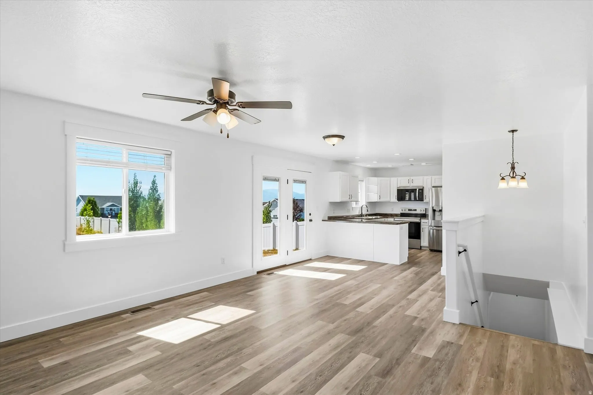Open-concept living space