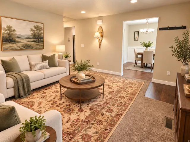 Recessed lighting with sconce accent lighting