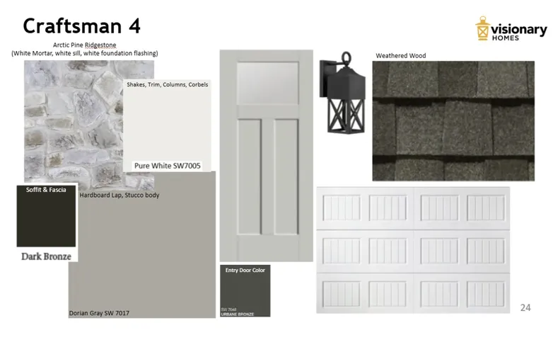 Home Exterior Specification Sheet