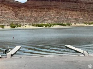 Quail Lake Boat Ramp and Marina.  Concrete boat ramp with direct water access
