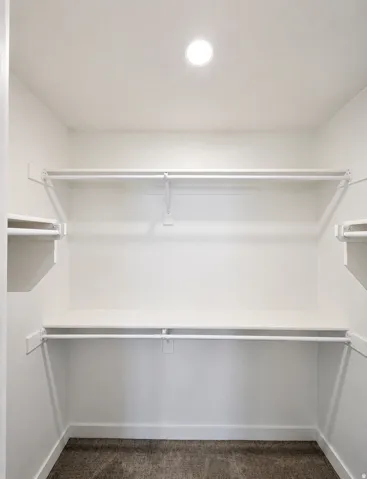 Walk in closet in all bedrooms
