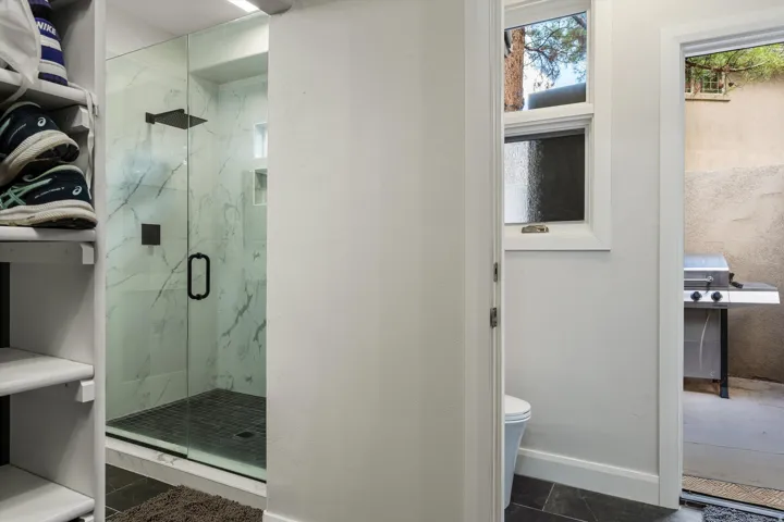 Dual Shower Head Shower and Separate Toilet Room