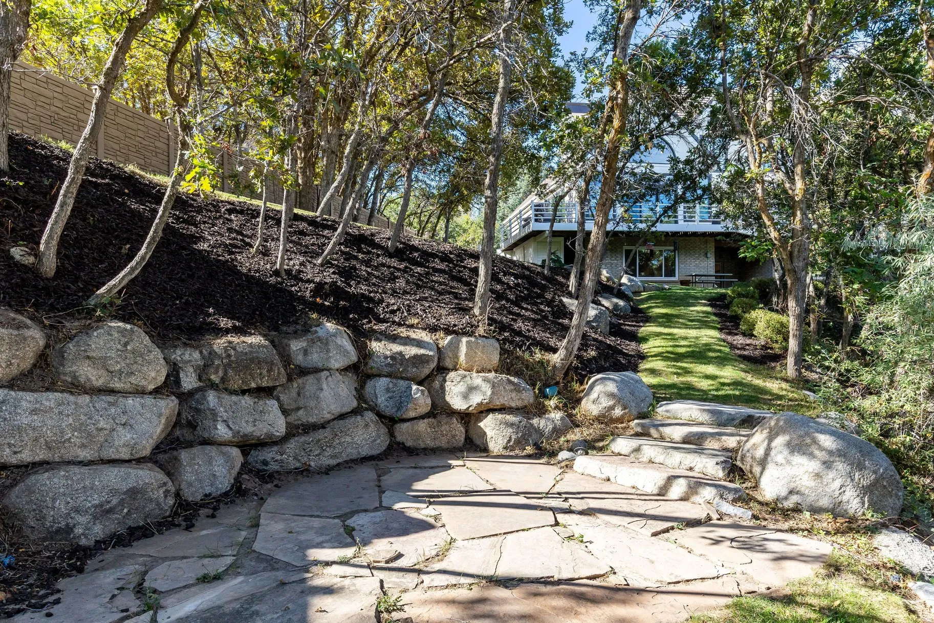 Area in the lower yard