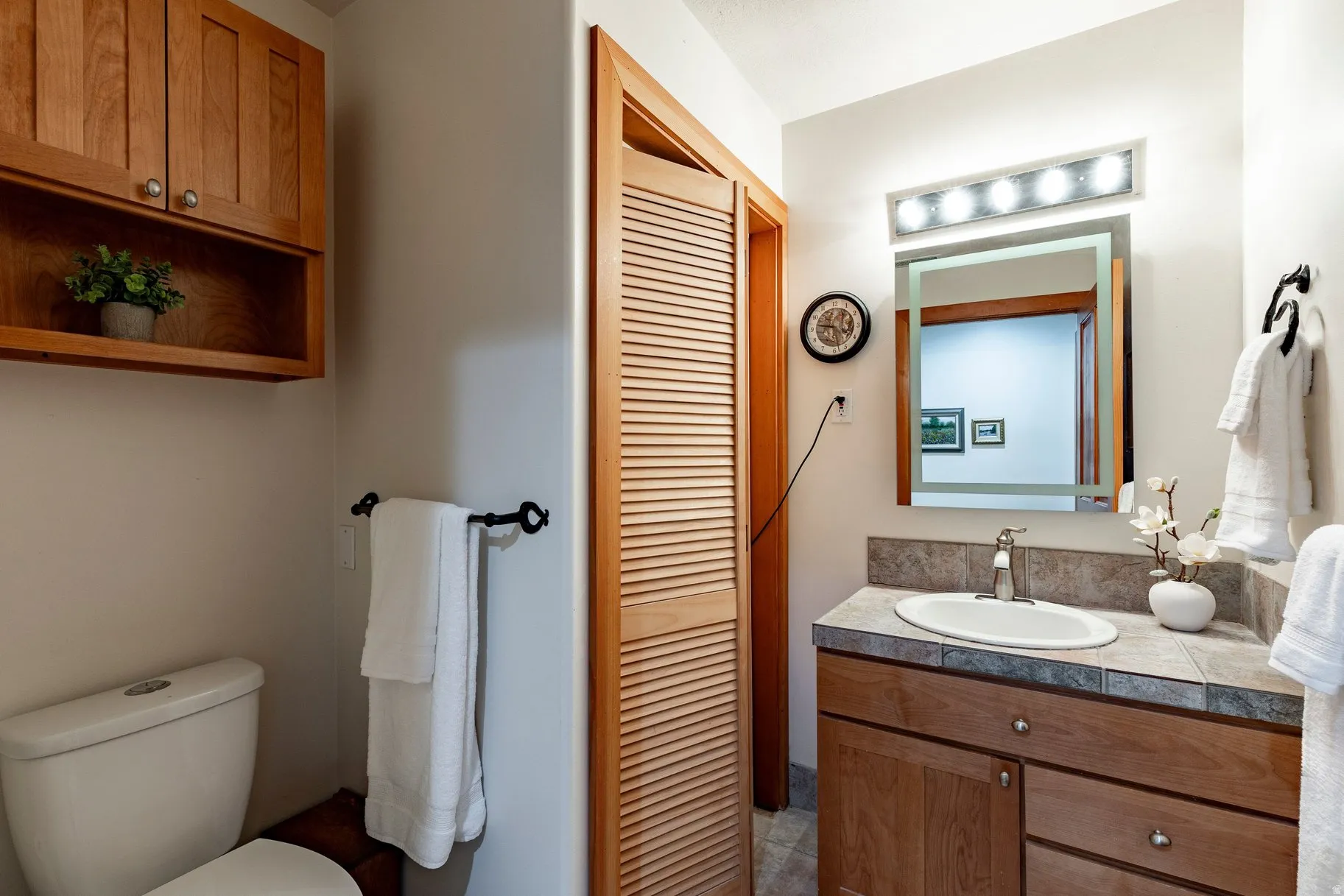 half bath in the basement