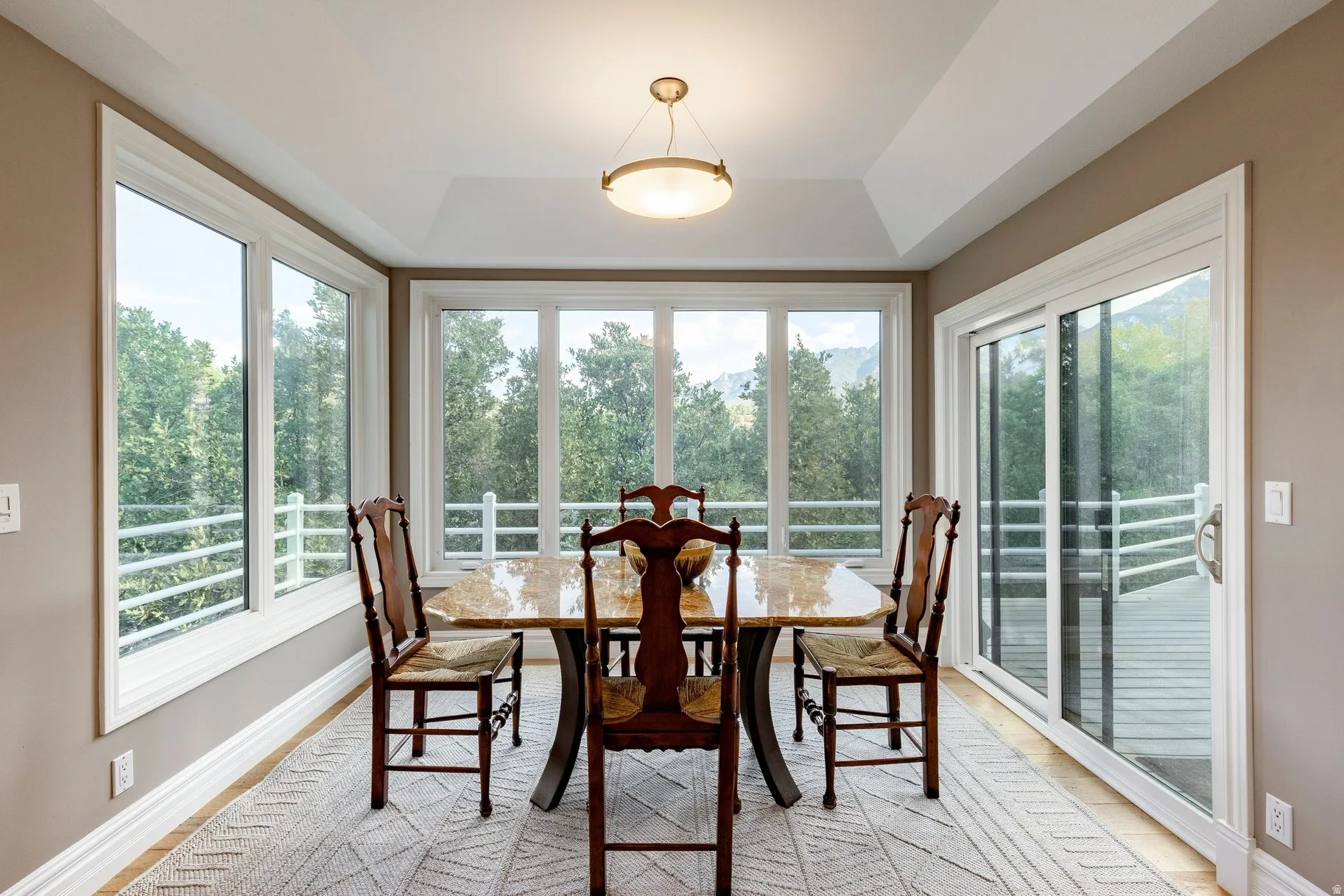 Breakfast nook with views to enjoy while dining