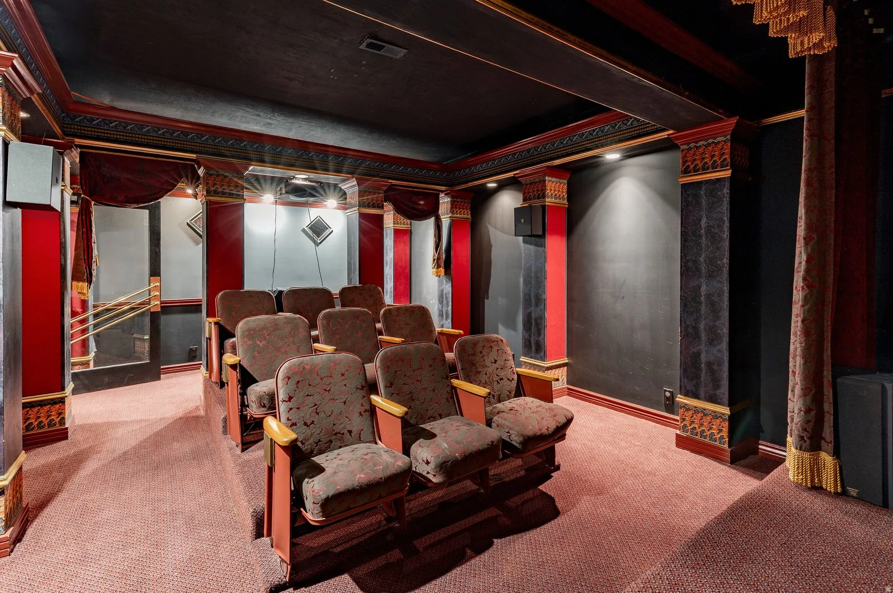 Vintage theater chairs