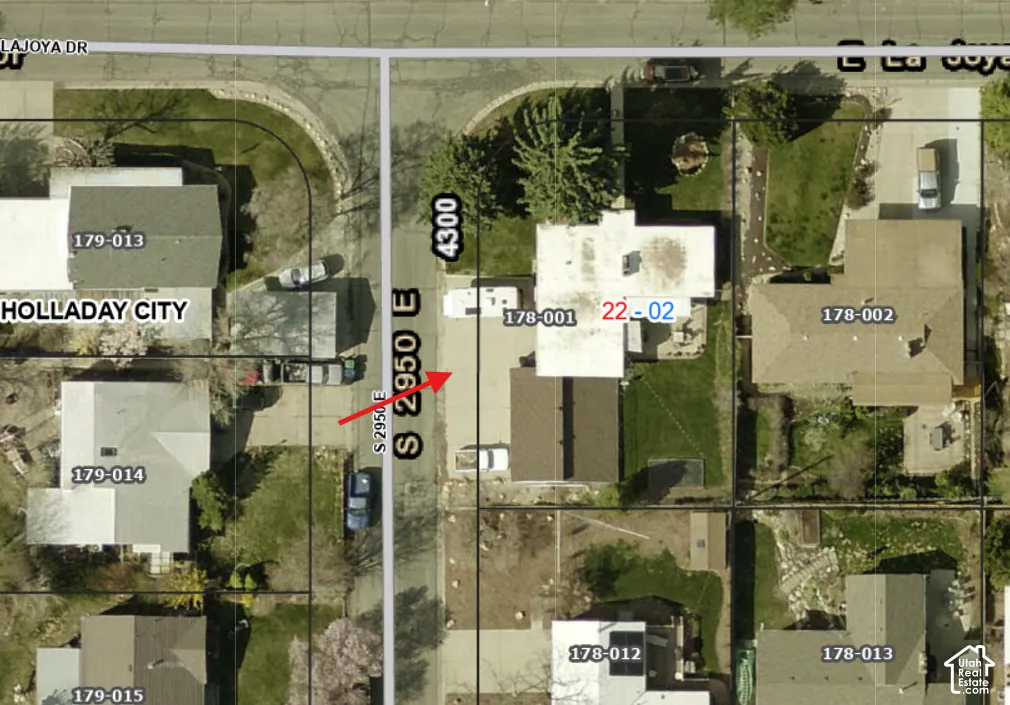 Aerial view from Assessor.