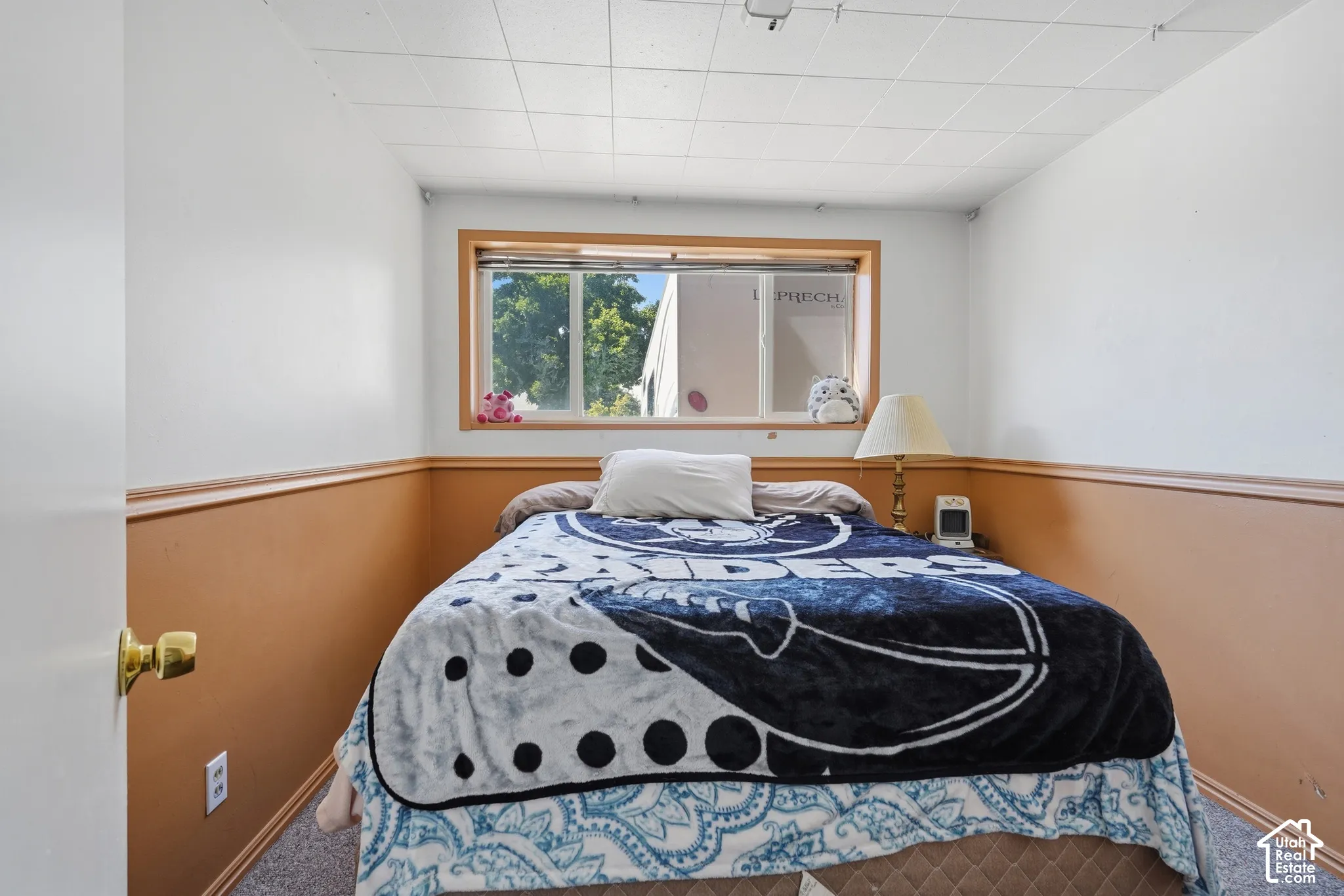 Basement bedroom.