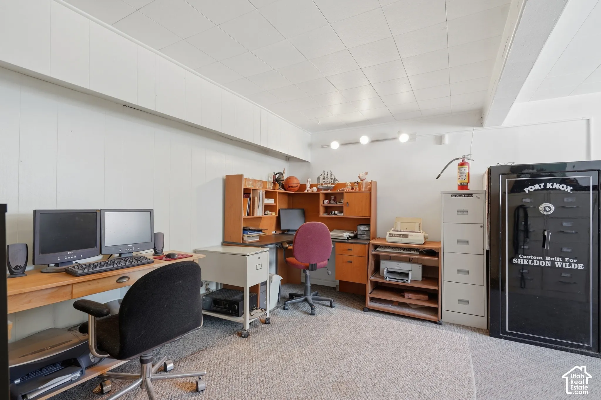 Basement Office, which leads to the garage.