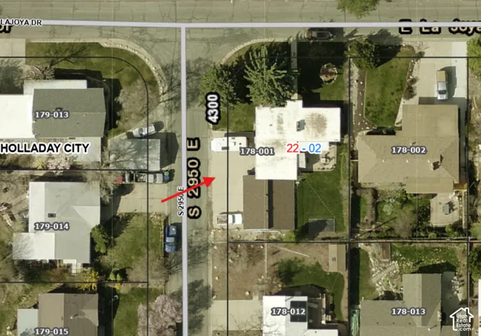 Aerial view from Assessor.