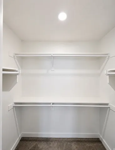 Walk in closet in all bedrooms