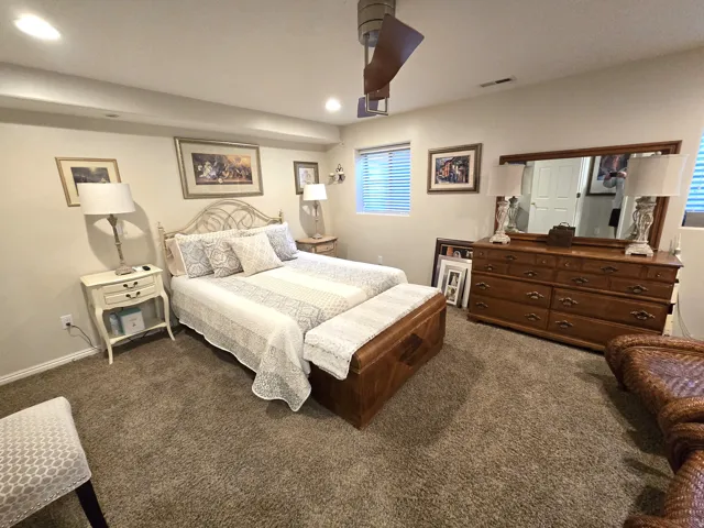Recessed lighting and ceiling fan