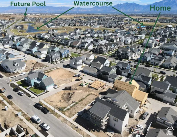 Aerial of actual home location