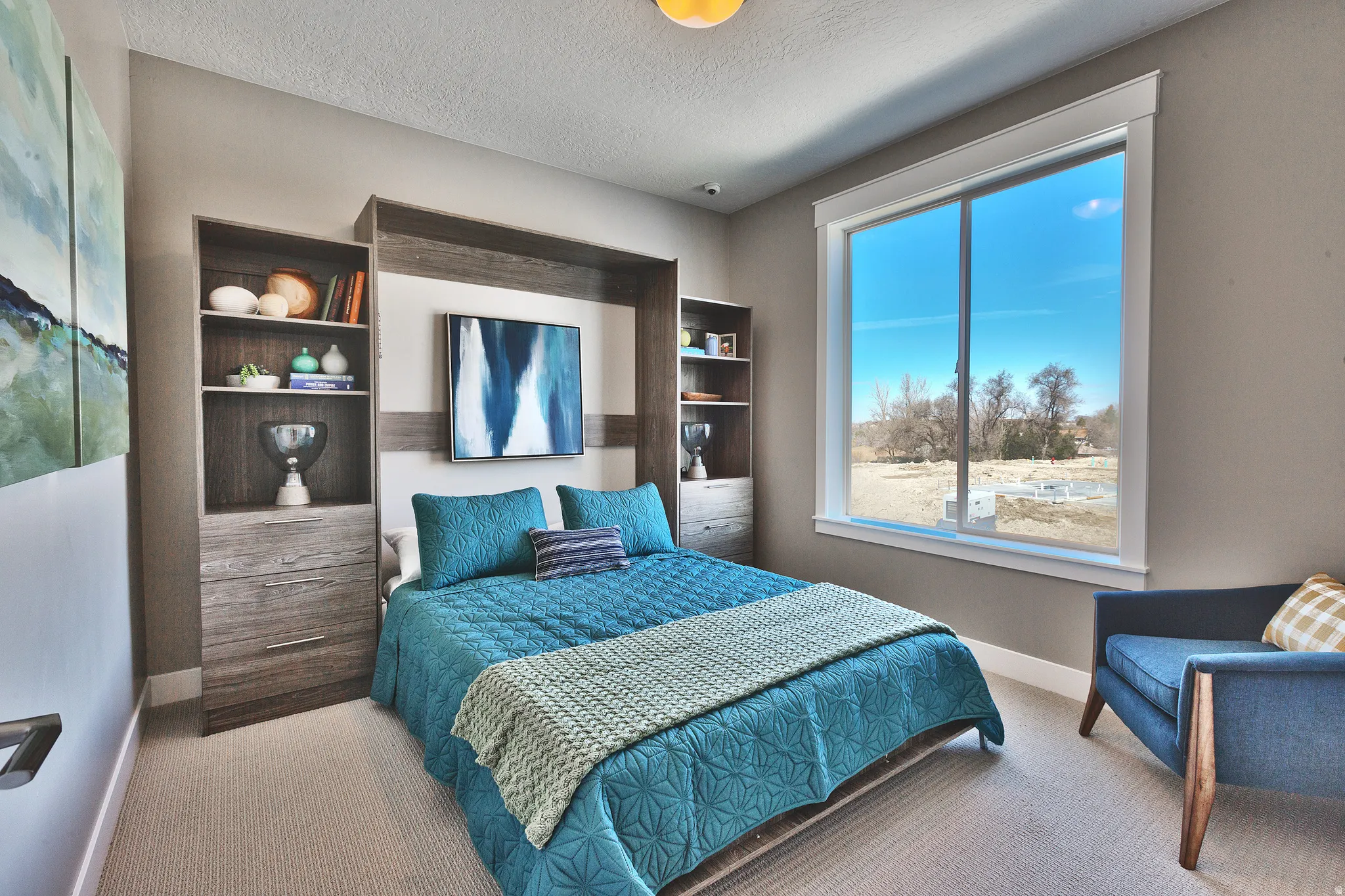 Bonus Bedroom; can be Office/Den with large window with ample natural light, recessed ceiling light fixture, and light-toned carpeting
