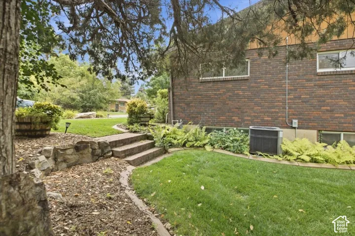 Brick exterior with multiple windows