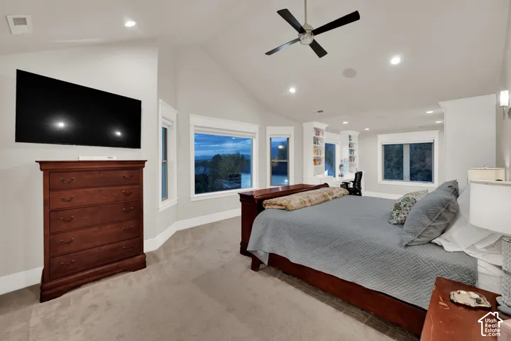 Primary Bedroom.  Tray ceiling with recessed lighting