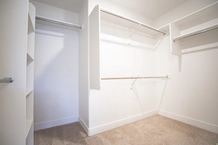 Large walk-in closet for primary bedroom