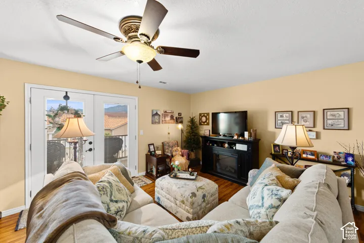 Hardwood flooring throughout