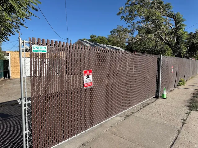 Driveway has it's own gate.