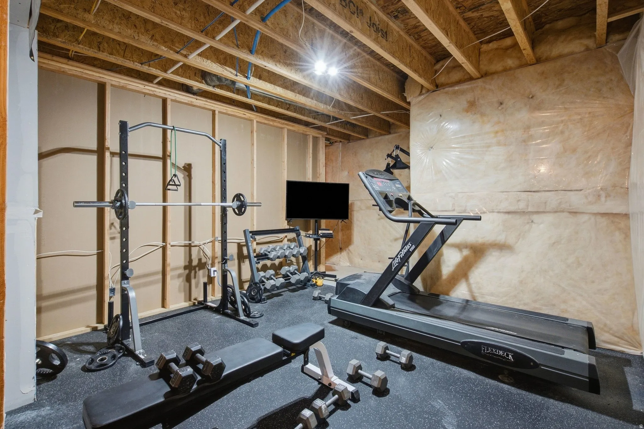Wired, perfect for personal gym space.