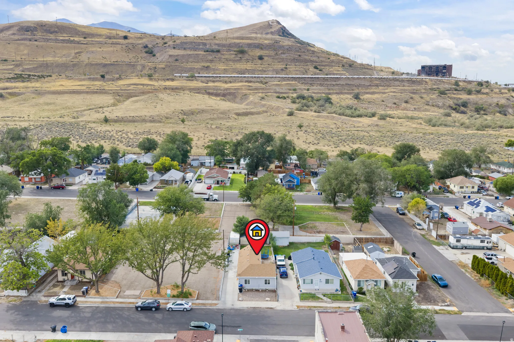 Aerial View looking West