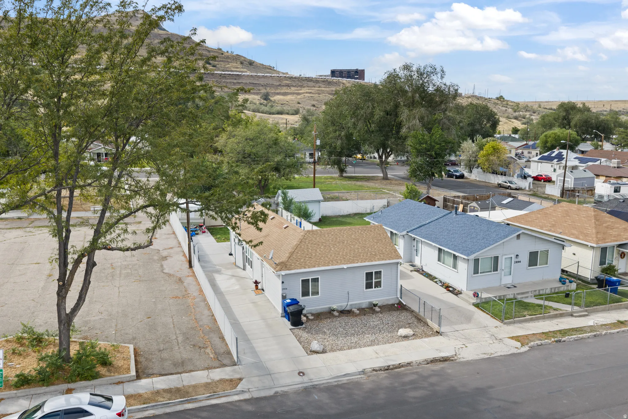 Front Aerial view of the front of the house