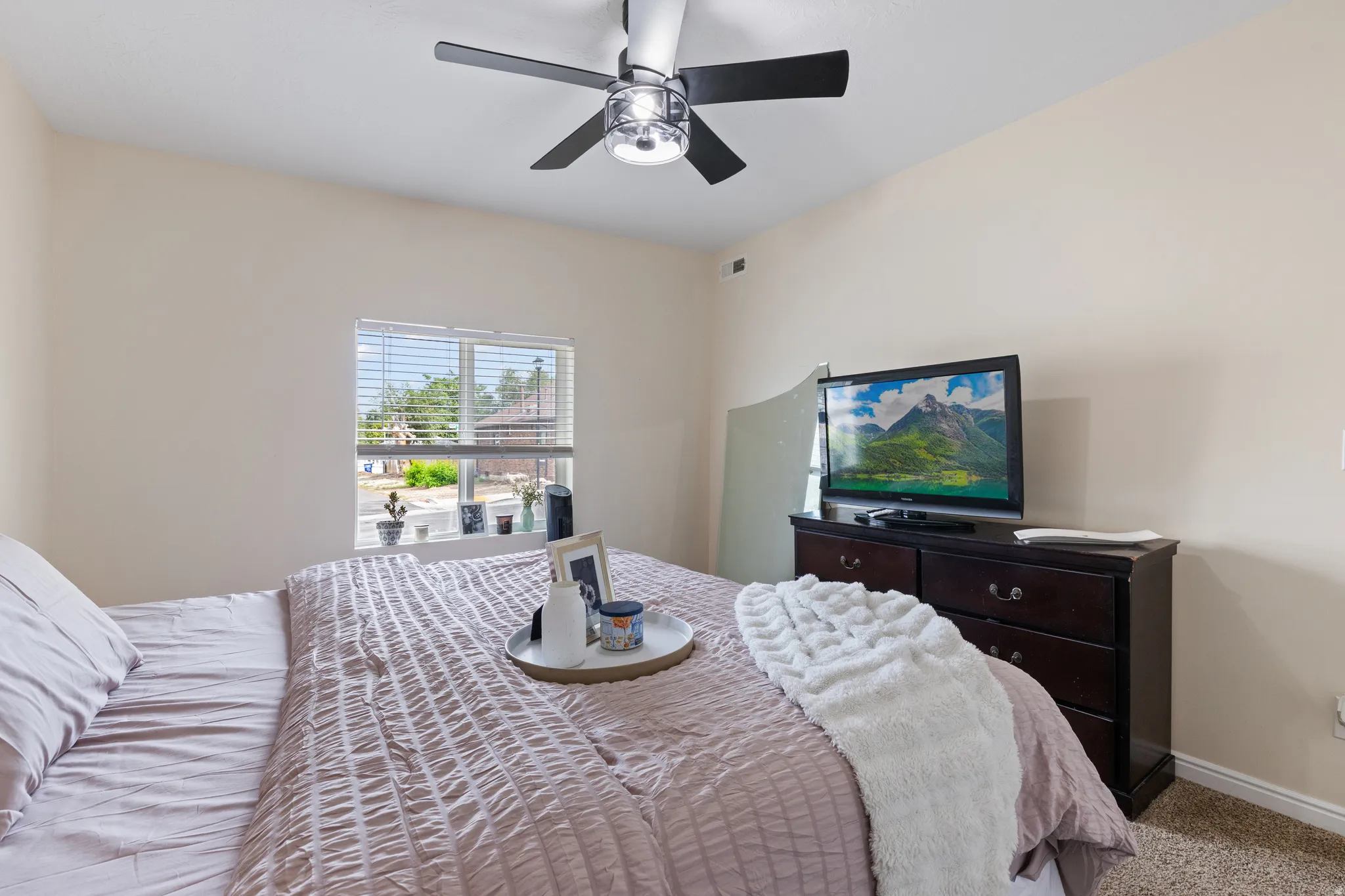 Main Bedroom. Big Windows throughout the house
