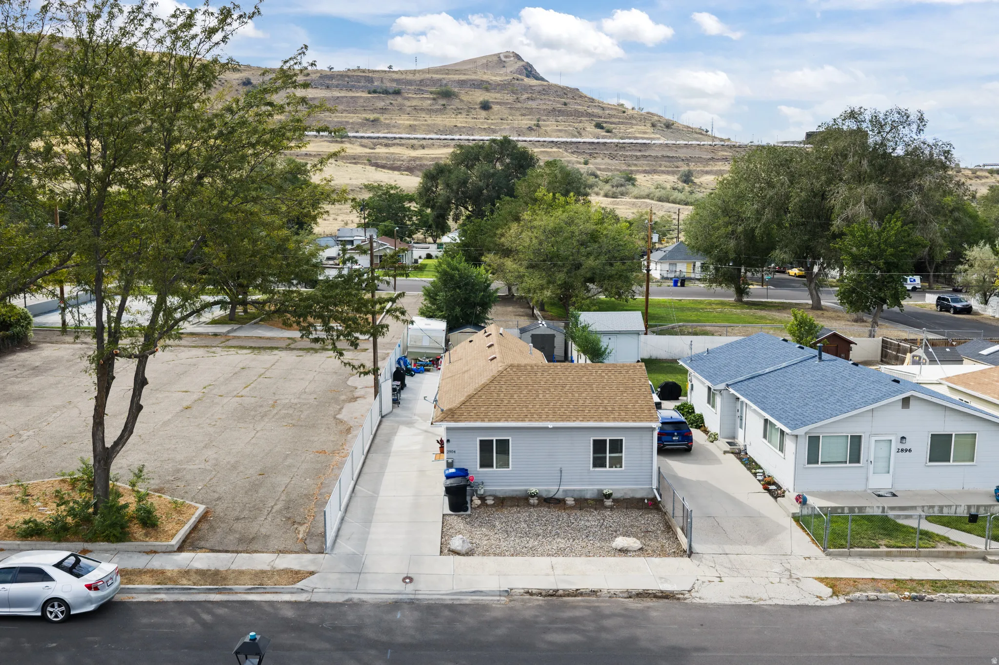 Aerial View. No neighbors to the South or West.