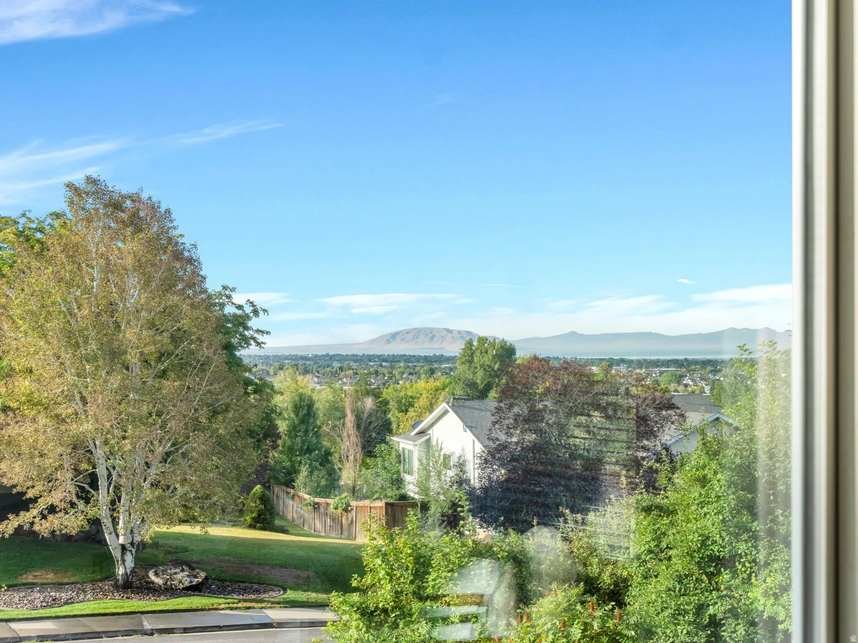 View from Front Entry/Living Room: Expansive outdoor scenery with views of Utah County!